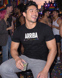 Arriba Maricones shirt at a party