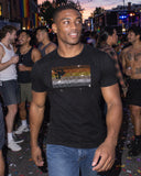 Bear Pride shirt at a party