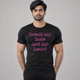Model wearing the Break My Hole shirt
