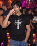 Church of Disco shirt at a party