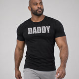 Model wearing the Daddy shirt