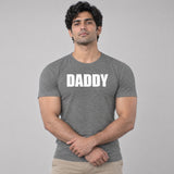 Model wearing the Daddy shirt