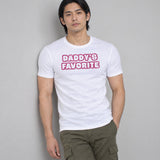 Model wearing the Daddy's Favorite shirt