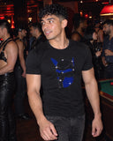 Disco Pup shirt at a party