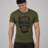 Model wearing the Dragenstein shirt