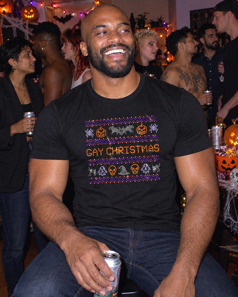 Gay Christmas at a party