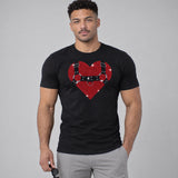 Model wearing the Harness My Heart shirt