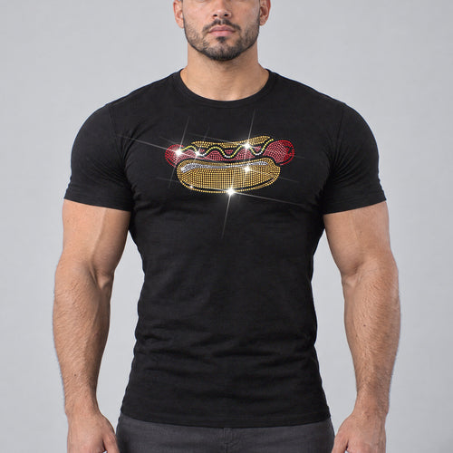 Model wearing the Hot Dog