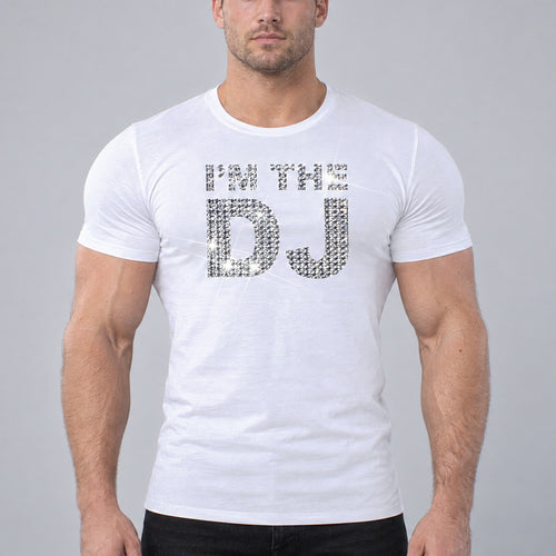 Model wearing the I'm The DJ
