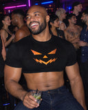 Jack O Lantern shirt at a party