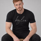 Model wearing the Kylie shirt
