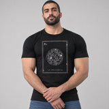 Model wearing the La Discoteca shirt