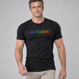 Model wearing the Las Vegas Pride shirt