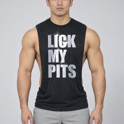 Model wearing the Lick My Pits