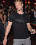 Lil' Piggies shirt at a party