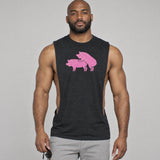 Model wearing the Lil' Piggies shirt