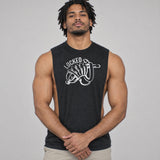 Model wearing the Locked shirt