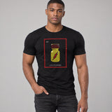 Model wearing the Los Poppers shirt