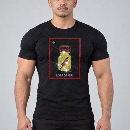 Model wearing the Los Poppers