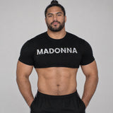 Model wearing the Madonna shirt