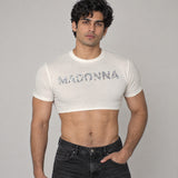 Model wearing the Madonna shirt