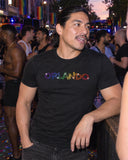 Orlando Pride shirt at a party