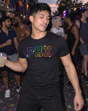 PHX Pride shirt at a party