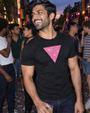 Pink Pride shirt at a party