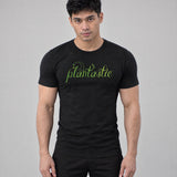 Model wearing the Plantastic shirt