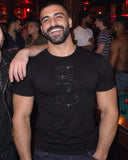 Poppers shirt at a party