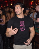 Poppers shirt at a party
