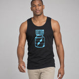Model wearing the Poppers shirt