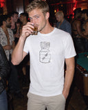 Poppers shirt at a party