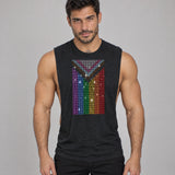 Model wearing the Progressive Pride shirt