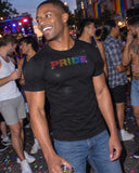 Rainbow Pride shirt at a party