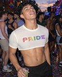 Rainbow Pride shirt at a party