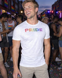 Rainbow Pride shirt at a party