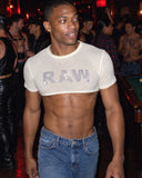 Raw shirt at a party
