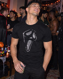 Scream shirt at a party