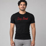 Model wearing the Sexy Beast shirt