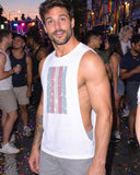 Trans Pride shirt at a party