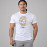 Model wearing the Versguy shirt