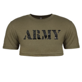 Army (Boot Camp Rhinestone Edition Crop Top)
